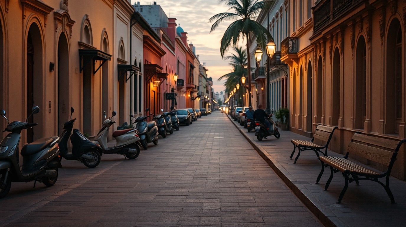 Calle del centro de Mérida con transeúntes, percepción de inseguridad en Yucatán